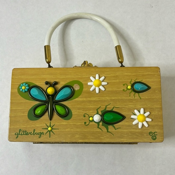 Handbags - Enid Collins Glitterbugs Box Bag Dragonfly